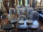 Cloche en verre (6) - Mongeblazen Antiek Glas en Houten Voet
