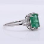 Zonder minimumprijs - Ring Platina - 1.61ct. tw. Smaragd -, Nieuw