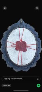 Reliekhouder - Brons, Glas, Textiel - 20e eeuw - Vlaggenmast