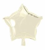 Helium Ballon Ster Ivoor 46cm leeg, Hobby & Loisirs créatifs, Verzenden