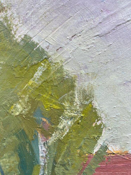 M. BURGAZ - Paisaje campestre XL, Antiek en Kunst, Kunst | Schilderijen | Modern