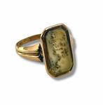 Ring - 14 karaat Geel goud, Antieke 14K gouden ring, Handtassen en Accessoires