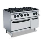700 HP Gasfornuis | 6 Branders | Met Gasoven 1200mm | GN, Verzenden, Nieuw in verpakking