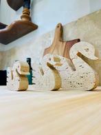 sculptuur, Cygnes - 9 cm - Travertijn - 1970