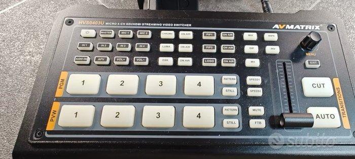AVMATRIX HVS0403U Micro 4-kanaals SDI/HDMI streaming, Collections, Appareils photo & Matériel cinématographique
