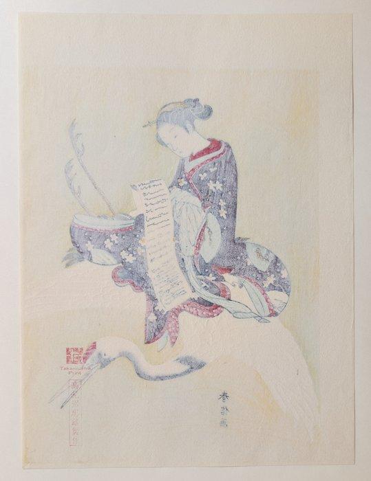 Suzuki Harunobu Meesterwerken Set van 12 Handgemaakte, Antiek en Kunst, Antiek | Overige Antiek