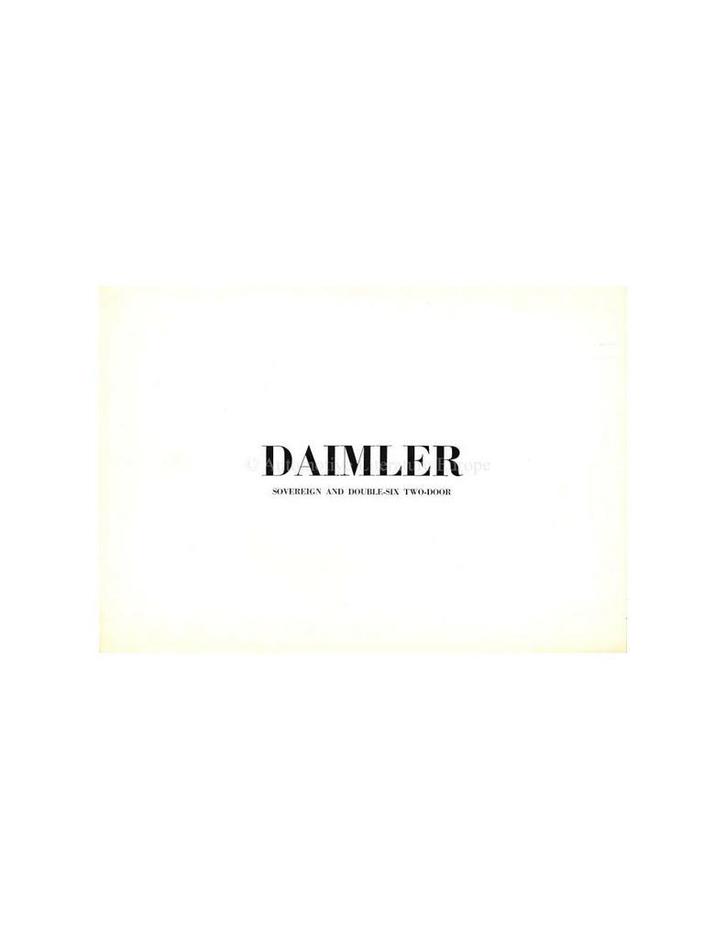 1974 DAIMLER SOVEREIGN / DOUBLE-SIX TWO-DOOR BROCHURE ENGELS, Boeken, Auto's | Folders en Tijdschriften, Ophalen of Verzenden