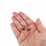 Koraal - Zilver - Oorbellen - Italiaans ambacht