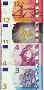 3-4-11-12 Euro biljetten!, Postzegels en Munten, Ophalen of Verzenden, Bankbiljetten