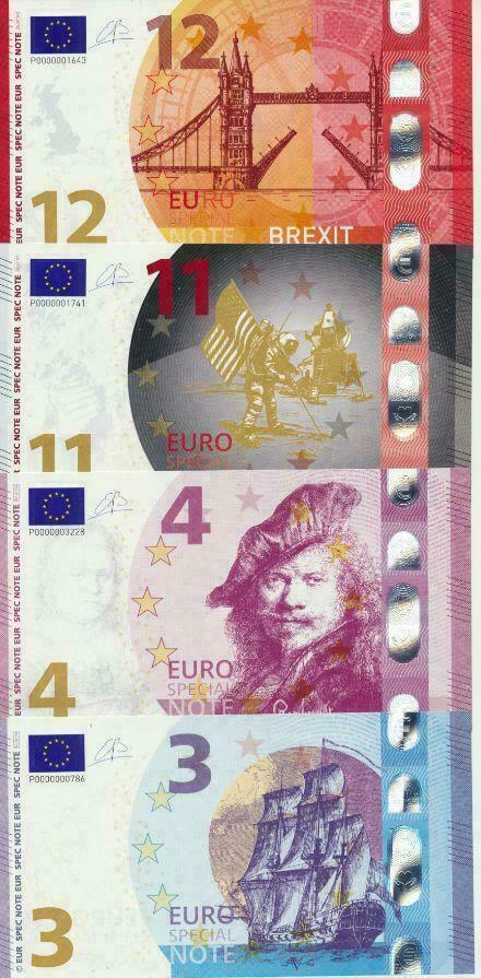 3-4-11-12 Euro biljetten!, Postzegels en Munten, Munten en Bankbiljetten | Verzamelingen, Bankbiljetten, Ophalen of Verzenden