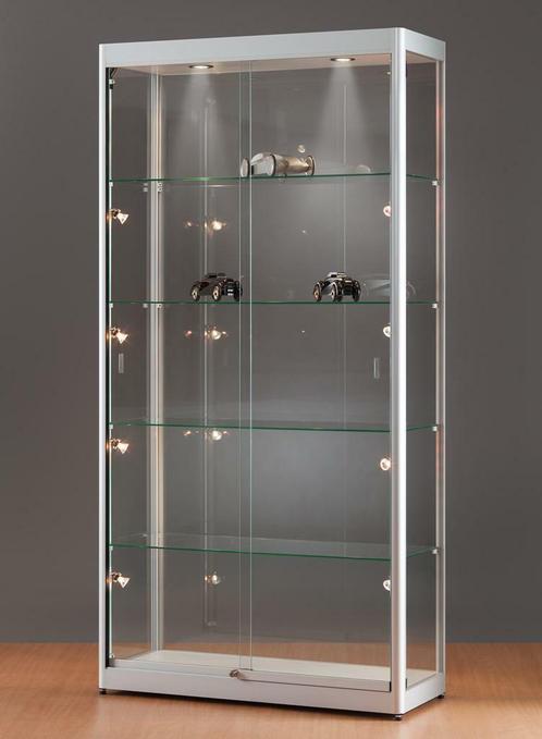 *TIP*  Luxe vitrinekast hoog aluminium 100 cm met verstelba, Articles professionnels, Aménagement de Bureau & Magasin | Commerce & Inventaire