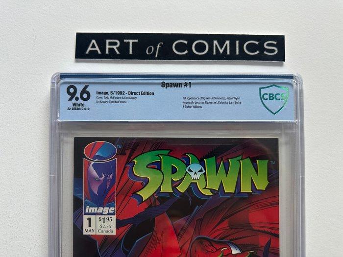 Spawn #1 - CBCS 9.6 - 1st appearance of Spawn - Pull out, Boeken, Strips | Comics