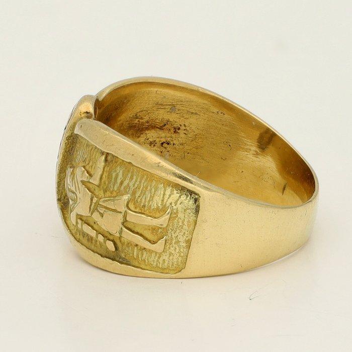 Ring - 18 karaat Geel goud, Handtassen en Accessoires, Ringen