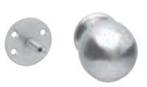 Intersteel Voordeurknop bol Ø75mm eenzijdige montage rvs, Ophalen of Verzenden, Nieuw