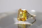 Zonder Minimumprijs - Ring - 9 kt. Geel goud, 5,40 Ct Grote, Handtassen en Accessoires, Ringen, Nieuw