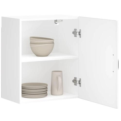 vidaXL Keukenwandkast Lucca bewerkt hout wit, Huis en Inrichting, Kasten | Overige, Nieuw, Verzenden