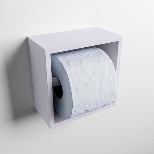 MONDIAZ Easy Toiletrolhouder CUBE 160 solid surface, Doe-het-zelf en Bouw, Sanitair, Overige typen, Nieuw, Ophalen of Verzenden