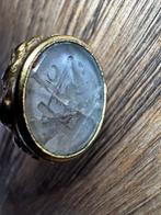 1850 The Royal Grand Master Masonic Seal/Brass?Gold Plated?, Verzamelen, Militaria | Algemeen