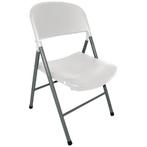 Opklapbare Stoelen | Kunststof/Staal | White | Grijs Frame, Verzenden, Nieuw in verpakking