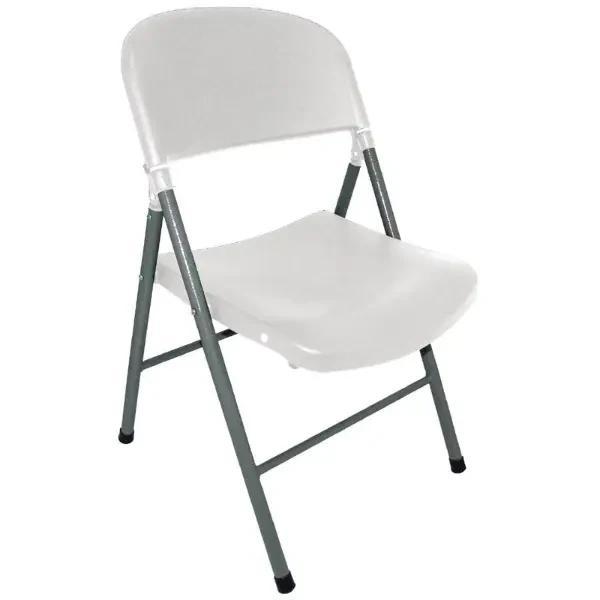 Opklapbare Stoelen | Kunststof/Staal | White | Grijs Frame, Zakelijke goederen, Horeca | Keukenapparatuur, Nieuw in verpakking