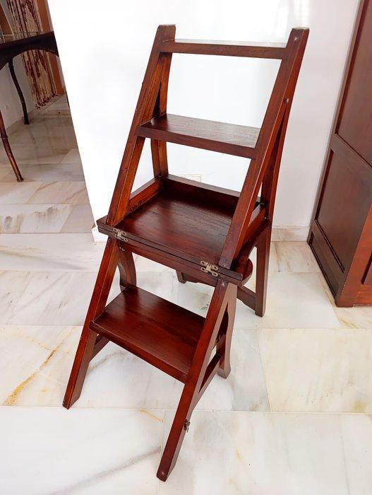 Stoel - Hout - Bibliotheektrap, Antiek en Kunst, Curiosa en Brocante