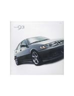 2002 SAAB 9-3 BROCHURE ENGELS (USA), Nieuw, Ophalen of Verzenden