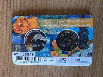 Pays-Bas. Coin Card 2021 Vincent Van Gogh (incl. zilveren beschikbaar voor biedingen