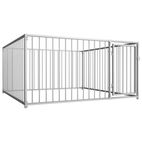 vidaXL Hondenkennel voor buiten 200x200x100 cm, Dieren en Toebehoren, Hondenbenches, Nieuw, Verzenden