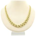 Gouden Prince of Wales schakelketting | 47,5 cm, Handtassen en Accessoires, Kettingen, Ophalen of Verzenden, Gebruikt, Overige kleuren