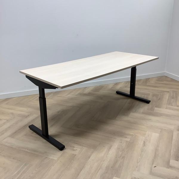 Refurbished bureau, 180x80 cm, Licht eiken - zwart, Huis en Inrichting, Bureaus, Bureau