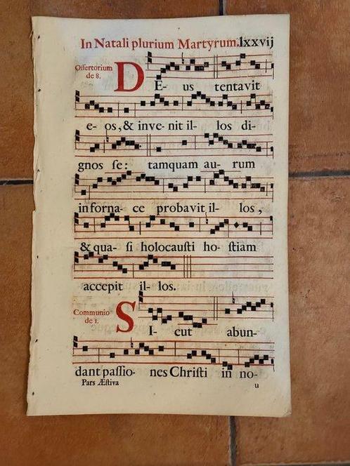 Monaci Francescani - Antifonario, Corale, San Francesco,, Antiek en Kunst, Antiek | Boeken en Manuscripten