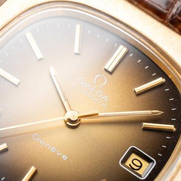 Omega - Genève Automatic TV Case Brown Vignette Dial - Sans