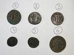 Romeinse Rijk Lot 6 munten Follis/Nummus/Antoninianus, Postzegels en Munten, Munten | Europa | Niet-Euromunten