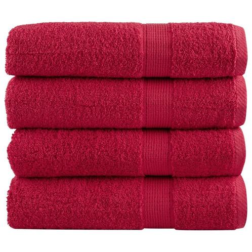 vidaXL Badhanddoeken SOLUND 4 st 600 g/m² 100x150 cm, Huis en Inrichting, Badkamer | Badtextiel en Accessoires, Nieuw, Verzenden
