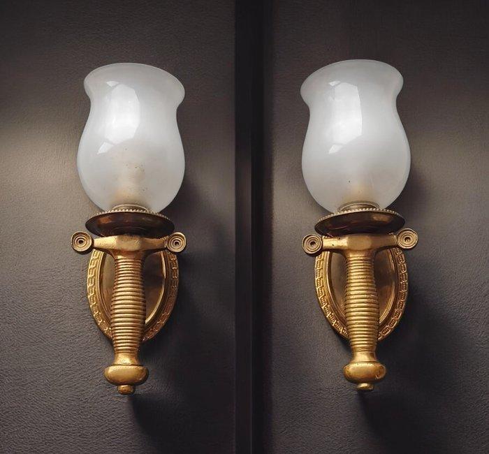 Wandkandelaar (2) - Uniek model - Napoléon III-stijl -, Antiek en Kunst, Curiosa en Brocante