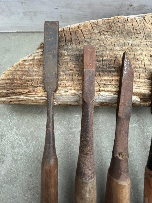 Outil de travail (10) Vintage - Jeu de ciseaux à bois (10, Antiquités & Art, Antiquités | Assiettes décoratives & Carrelages