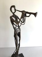 sculptuur, “ De Trompettist “ - 32 cm - Brons, Antiek en Kunst