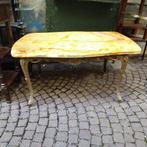 Table dappoint - Laiton doré, Marbre, Onyx, Antiquités & Art