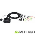 ATEN 2-Port USB-C DispllayPort hybride kabel KVM schakelaar, Informatique & Logiciels, Verzenden