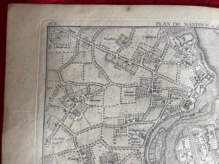Jeròme Lefrancois de Lalande - Pianta di Mantova - 1769, Boeken, Atlassen en Landkaarten