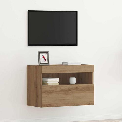 vidaXL TV Wandkast artisanaal eikenkleurig 60 x 30 x 40 cm, Huis en Inrichting, Kasten |Televisiemeubels, Nieuw, Verzenden