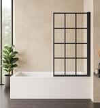 Badwand Riad 80 x 140 cm Zwart Badscherm Draaibaar 5 mm, Doe-het-zelf en Bouw, Verzenden, Nieuw