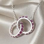 Zonder minimumprijs - Halsketting Verguld Robijn - 18k goud, Nieuw