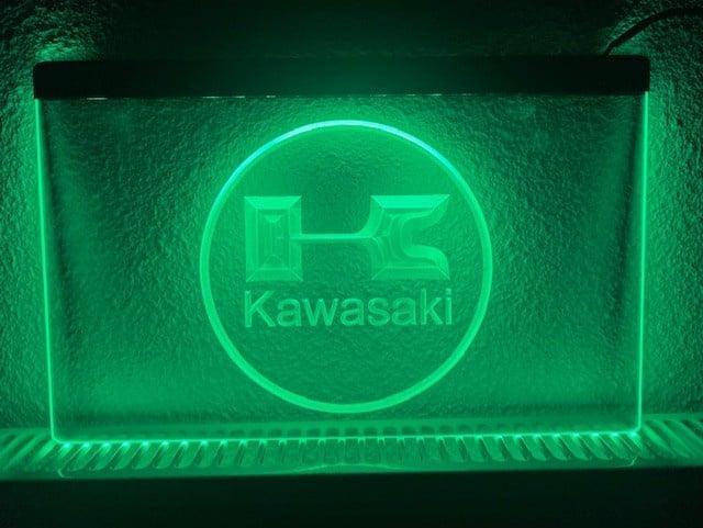 Kawasaki neon bord lamp LED verlichting reclame lichtbak, Huis en Inrichting, Lampen | Overige, Nieuw, Verzenden