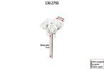 Actie mini foamrose met tule wit bulk pak 96*3 roosjes is, Nieuw