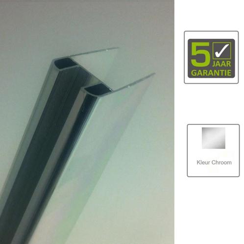 BWS Glasprofiel Chroom t.b.v. Muurprofiel glasdikte 1 cm, Bricolage & Construction, Sanitaire, Douche, Enlèvement ou Envoi