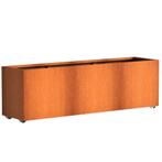 Cortenstaal plantenbak 200x50x60cm - Met wielen, Tuin en Terras, 100 cm of meer, Nieuw, Metaal, 60 cm of meer