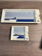 Decoratief dienblad - Nederland - Twee vintage Delft Blue