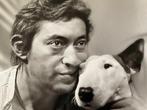 Bernard Bardinet - Serge Gainsbourg with his dog nana, 1974