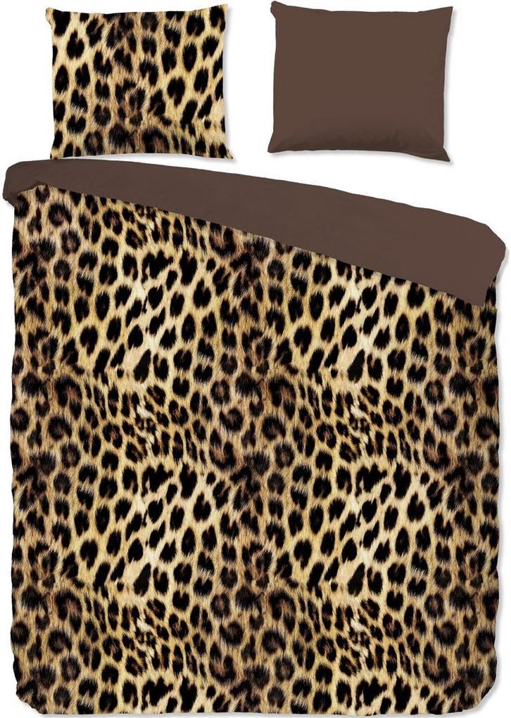 2dekans | Pure Dekbedovertrek Luipaard - Bruin - 140x200cm, Huis en Inrichting, Slaapkamer | Beddengoed, Ophalen of Verzenden